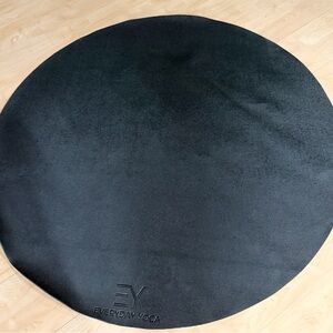 Everyday Yoga Black 6 foot Round Yoga Mat